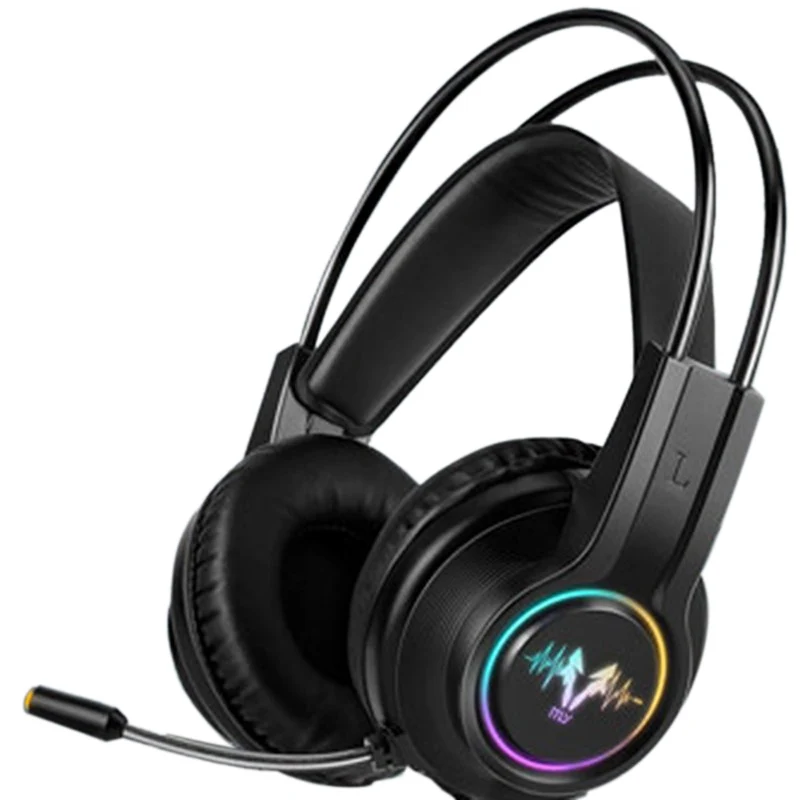 V9000 Computer Gaming Headphone with Microphone Internet Cafe Wired Gaming Headset 7 1 Channel Headset