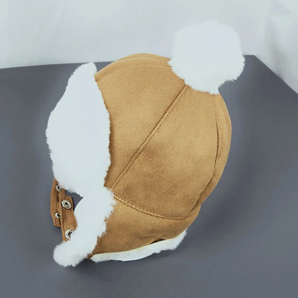 Шапка для маленьких мальчиков и девочек, детская шапка с ушками, зимняя теплая плюшевая хлопковая шапка, уличная Кепка Lei Feng, шапочка, подарки, шапка От 2 до 3 лет