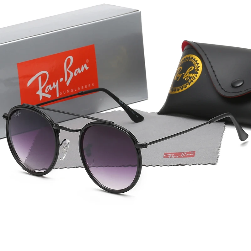 Классические круглые солнцезащитные очки с небольшой оправой RayBan RB3647 для женщин