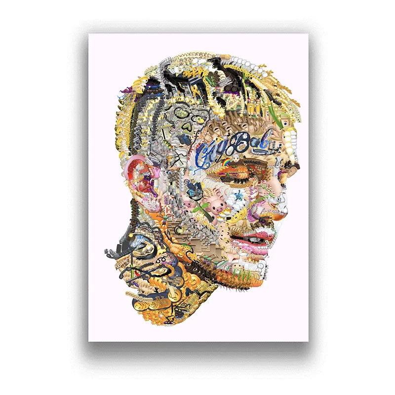Бумага с белым покрытием Lil Peep картина для украшения дома гостиной спальни