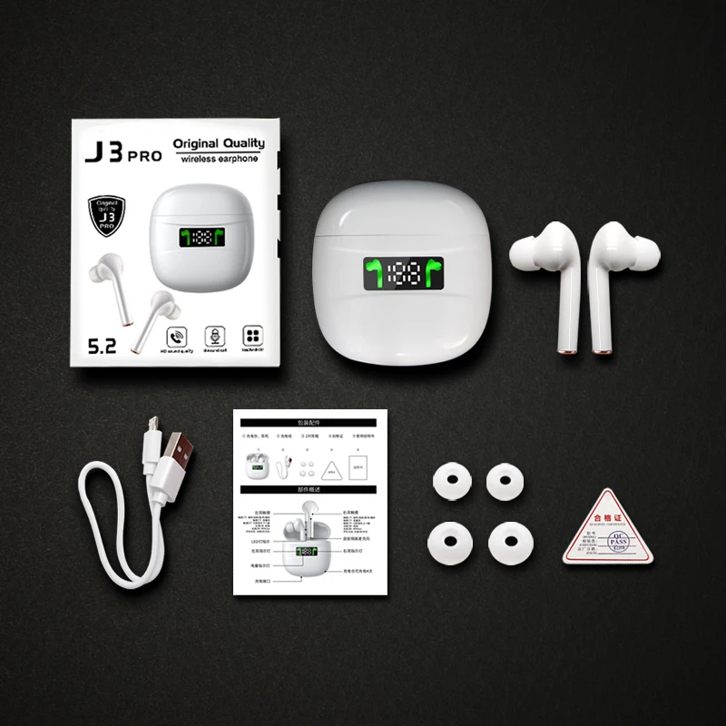 2020 New Tws Wireless Bluetooth Headset Sport Earphone Touch Control Bluetooth 5 1 LED Display Headphone For All Phone
