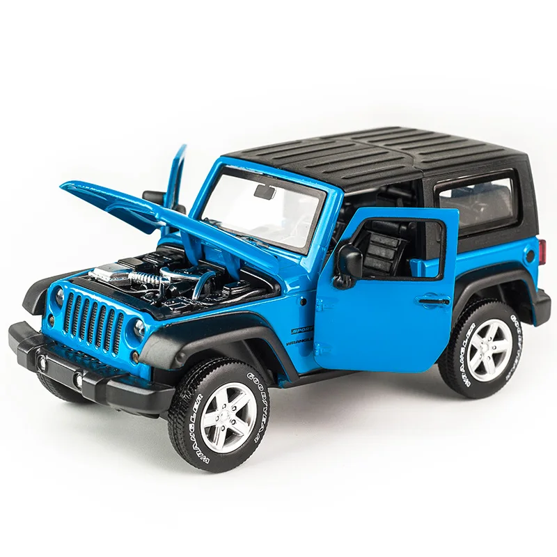 1:32 Jeeps Wrangler Rubicon Alloy Model Car Diecasts High Simulation Exquisite Off-road Vehicles Model Collection Childrens Gift 6