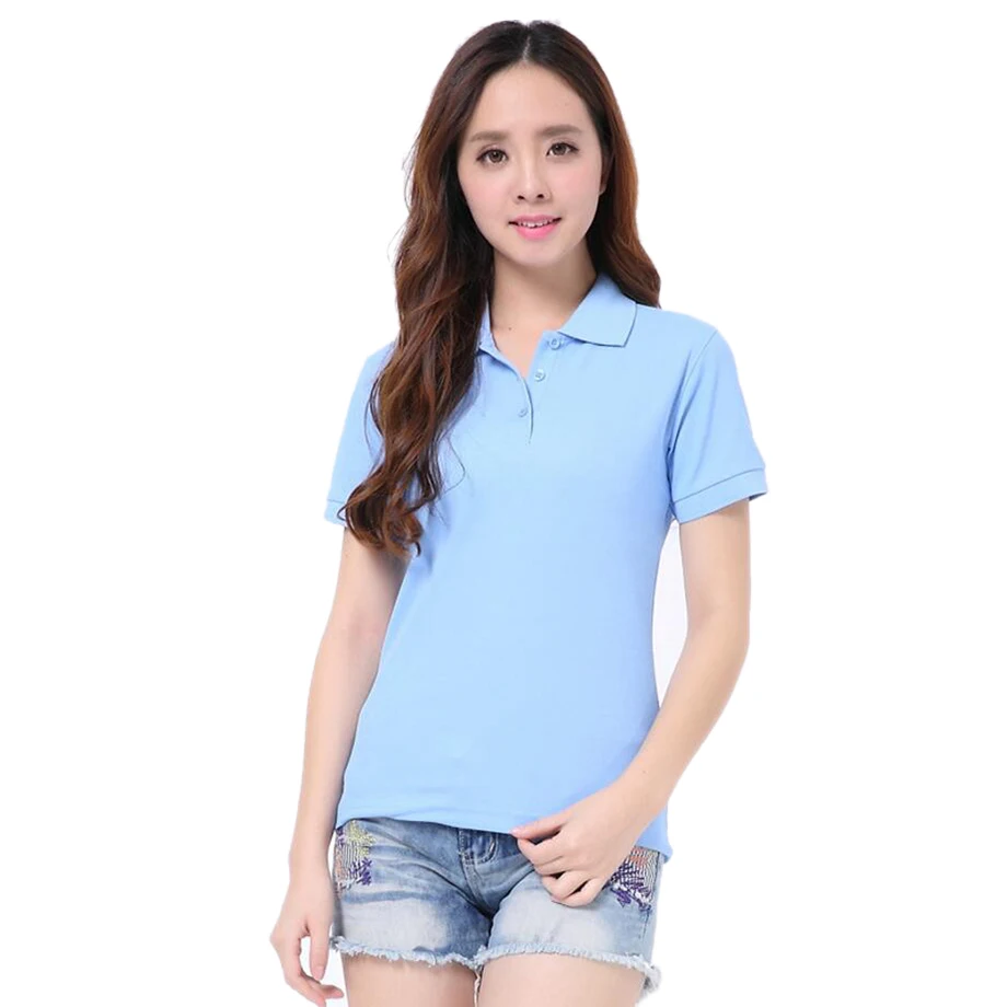 plain womens polo shirts