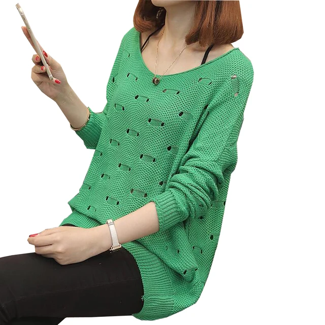 US $29.99 Women Sweater Autumn Winter Long sleeve O neck Sweater LADY Pullover High Elastic Slim Jumper Botto