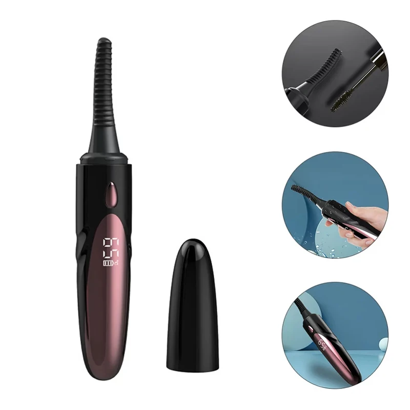 Wireless Eyelash Curling Device Temperature Control Heating Eyelash Curler Waterproof Shaping Household Electric Lash Curler_voghion.com