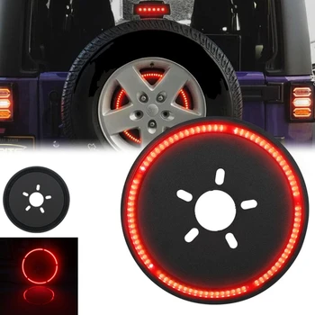 

2019 Newest Spare Tire Wheel Light 85 LEDs Red 3rd Third Brake Lights for 2007-2018 Jeep Wrangler JK /1987-2018 Jeep Wrangler YJ