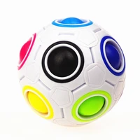 Yongjun Creative Magic Cube Speed Rainbow Puzzles Ball Football cubo magico Educational Learning Toys for Children Kids Toys boy 2