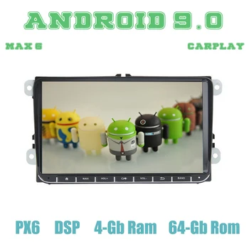 

dasaita PX6 9" Android 9.0 Car GPS Radio player for VW Golf 5 6 Polo Passat b5 mk5 mk6 Tiguan Jetta EOS Sharan Seat Leon hdmi
