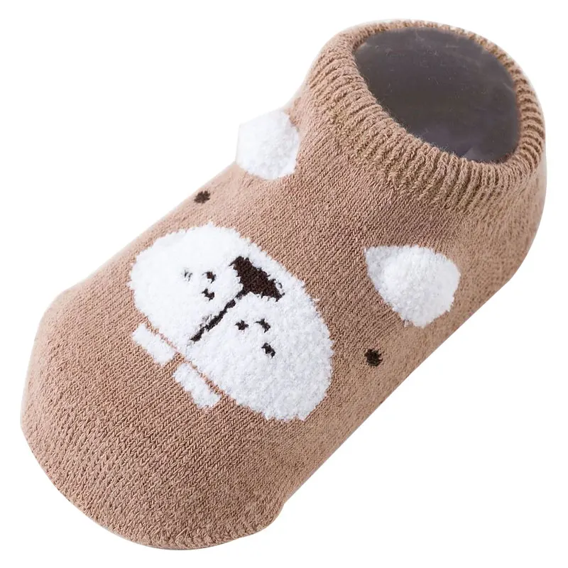 Милые плотные дышащие Повседневные Удобные носки-тапочки с рисунком бегемота для маленьких мальчиков и девочек