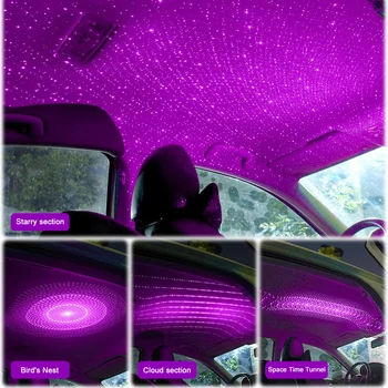 

USB Car Starry Atmosphere Light Decorative Lights Outdoor / Family Auto Decoration Night Lamp