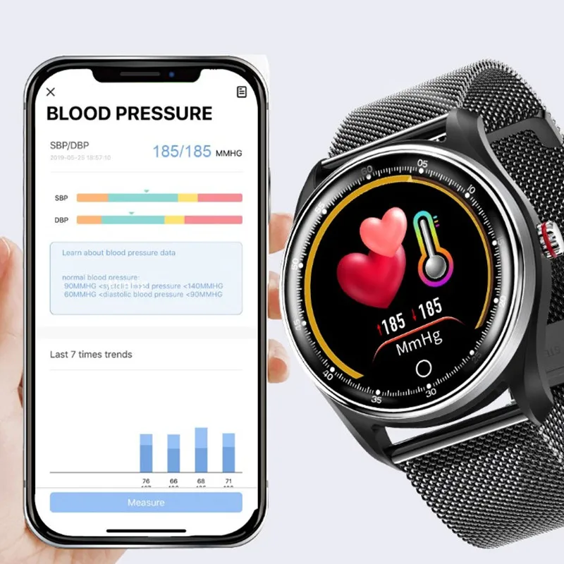 ECG Smart Bracelet Color Screen Bluetooth Watch PPG Heart Rate Monitor Sports Fitness Tracker Smartwatch Swim Wristband Clock