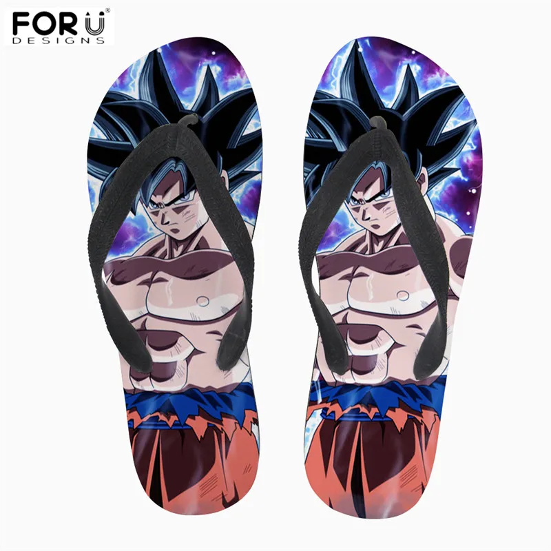 HMA151AB FORUDESIGNS/мягкие резиновые шлёпанцы; принт с драконами; стиль аниме; мужские Летние вьетнамки; Легкие пляжные водонепроницаемые сандалии для мужчин - Цвет: HMA151AB