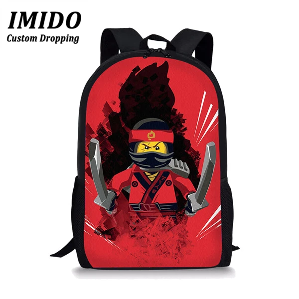 IMIDO, игра Ninjago, школьная сумка для мальчиков, Подростковый рюкзак, школьные принадлежности, посылка, сумка через плечо для покупок, Женская Mochila - Цвет: WLL4322