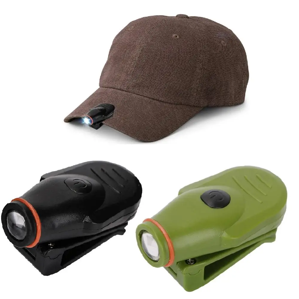 Мини светодиодный головной светильник фары шапка с фонариком шляпа фонарь головной светильник лампа для кемпинга, охоты, рыбалки зажим со встроенным Батарея