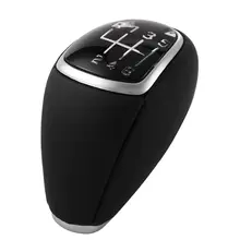 

Manual Leather Gear Shift Knob 437112W200 437113Z200RY For Hyundai I20 I40 IX45 Santa Fe Sports New Tucson 2013-2016