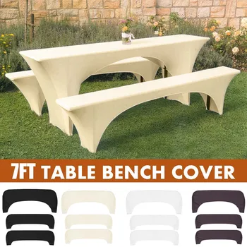 

Rectangular High Stretch Spandex Table Cover Wedding Birthday Elastic Long Table Cloth For Hotel Event Party Decoration 4 Colors