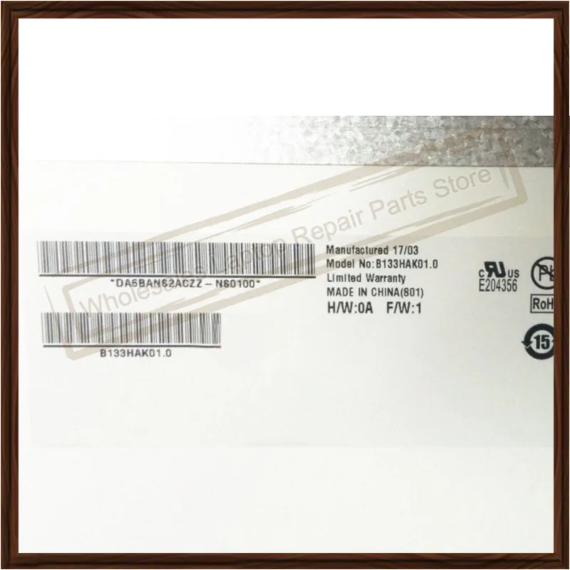 Original B133hak01.0 13.3 Polegada Tela Lcd Display 1920x1080 40 Pinos Portátil Led Painel Digitador da Tela - Imagem 3