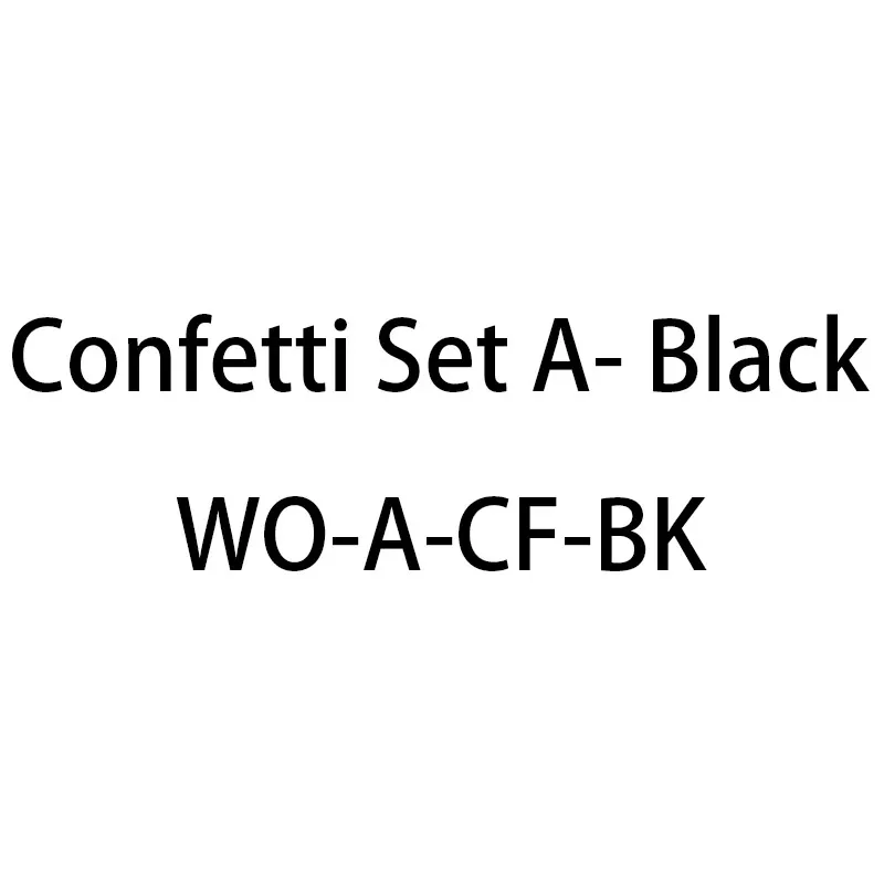 Наборы шапочек и шарфов с хвостом - Цвет: Confetti A Black