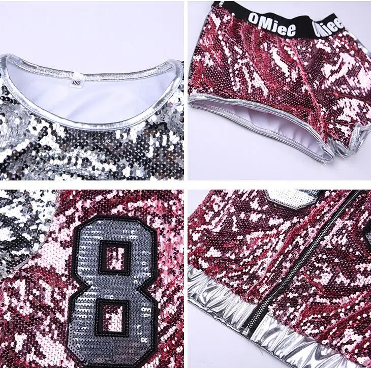 Новый детский Джазовый современный танцевальный костюм детская одежда в стиле