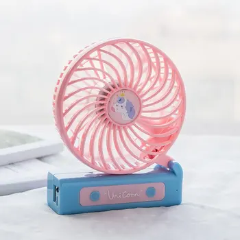 

Cartoon Colorful Horse Hand-held Desk Fan Cooler Handheld Air Conditioner Cooling Fan Summer Air Conditioner Cooler