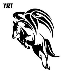 YJZT 12,4 см * 16,1 см лошадь мода креативный автомобиль полный шаблон тела виниловая наклейка на машину наклейка черный/серебристый C4-2812