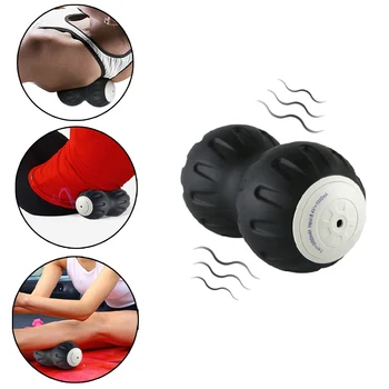 

Body Release Yoga Vibrate Roller Massage Ball Slimming Training Muscle Relax Neck Peanut Shape Fitness Electric