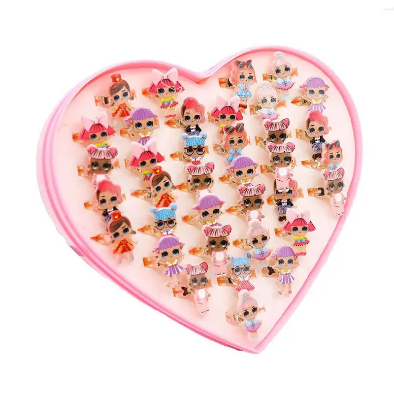 36 шт. аксессуары LOL Surprise куклы lol Оригинальные фигурки кольца аниме Мультяшные