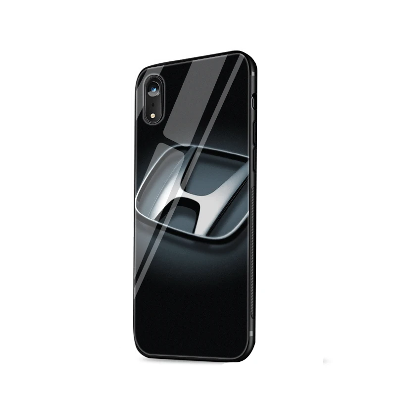 Ударопрочный чехол для телефона для iPhone 11 Pro XS MAX XR 6 6S 7 8 Plus X 5 5S SE роскошный зеркальный стеклянный чехол для Honda H Wing
