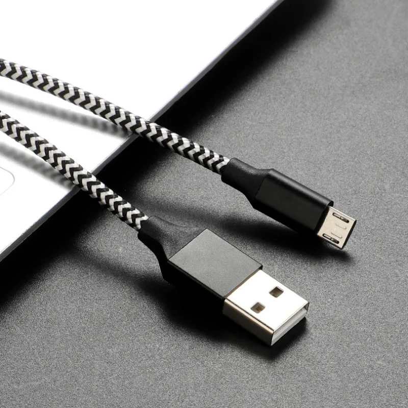 Нейлоновый usb-кабель для зарядки для iPhone X XS MAX XR 8 Micro usb type-C Android Phone Charge Line для Xiaomi huawei