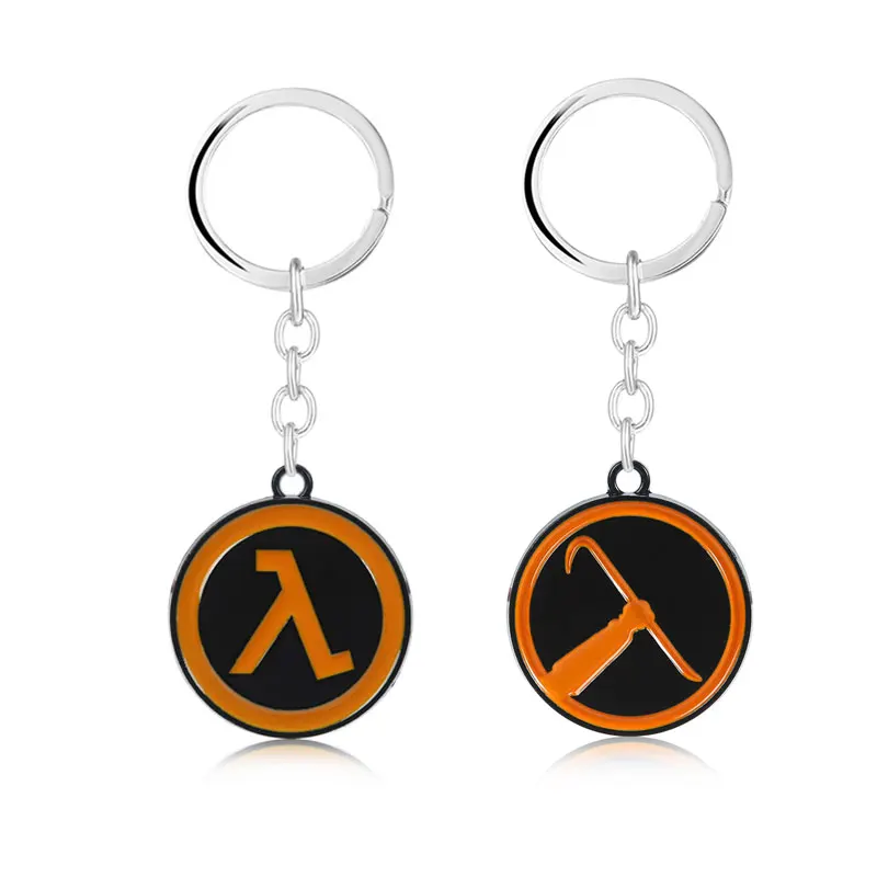 

Game Half-Life Alyx Keychain HALF-LIFE Lambda Symbol Metal Pendant Keyring Car Accessories Gift Chaveiro Jewelry for Men Women