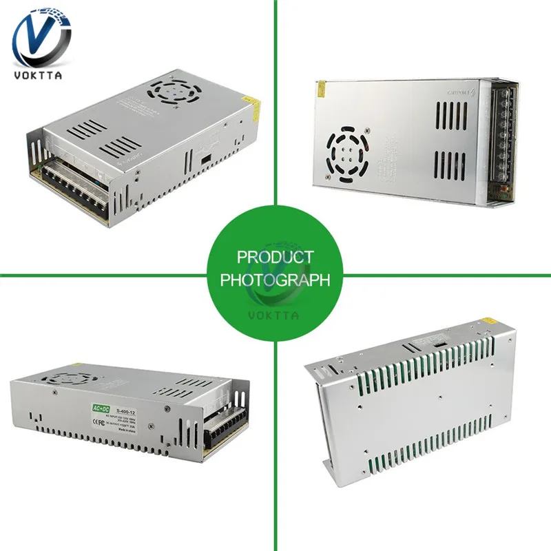 Импульсный источник питания DC 5V 12V 24V 48V 180W 240W 300W 350W 360W 400W 480W 500W трансформатор AC к DC адаптер питания светодиодные ленты