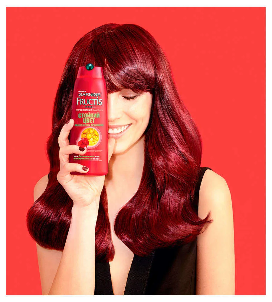 Шампунь для окрашенных волос «Стойкий цвет» Fructis Garnier, 400 мл