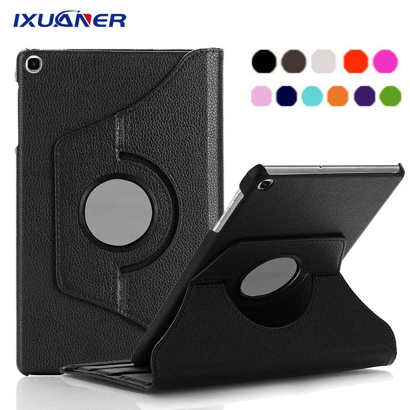 Litchi Fundas 360 Rotating Case for Samsung Galaxy Tab 8 2019 SM-T290 SM-T295 Tablet Stand Cover A 8.0 | Компьютеры и офис