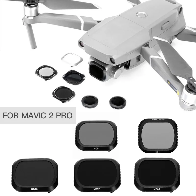 Фильтр для объектива ND4/ND8/D16/ND32/ND64/CPL/PL/UV DJI MAVIC 2 PRO черный фильтр аксессуары