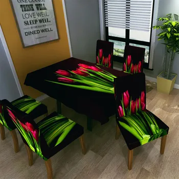 

Christmas Tablecloth/chair Cover Digital Printing Christmas Table Decoration Housse De Chaise Постельное Белье Dropshipping