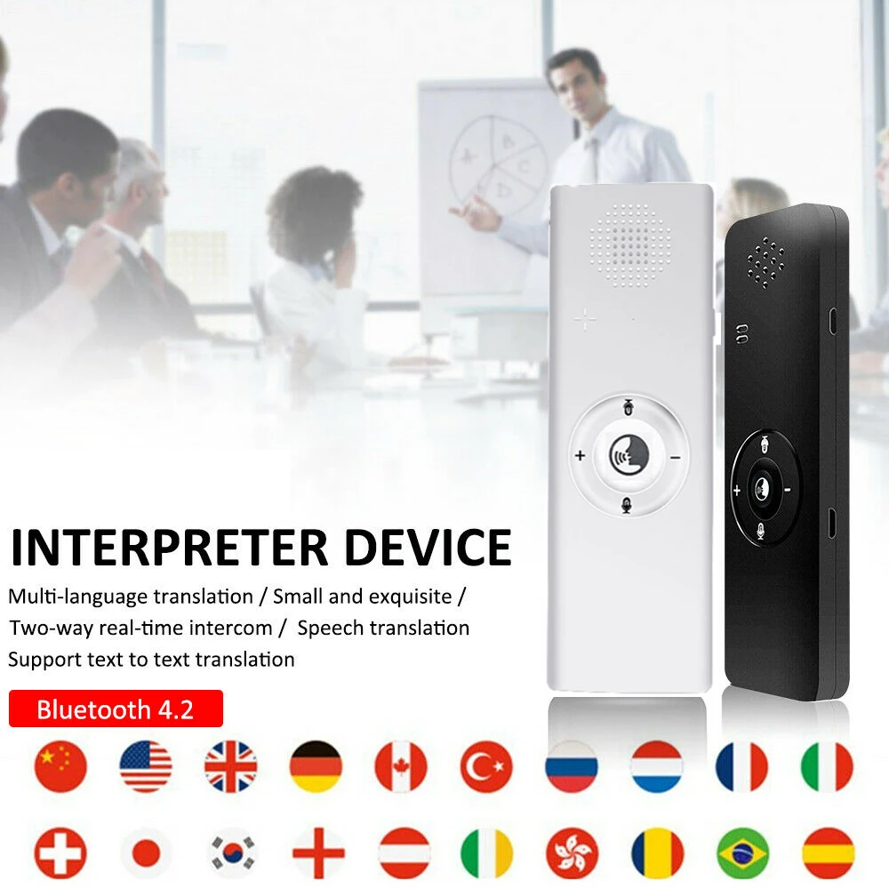 

Hot Portable Smart Voice Translator Real Time Multi-Language Speech Interactive Translator 40 Language Travel Business Speech