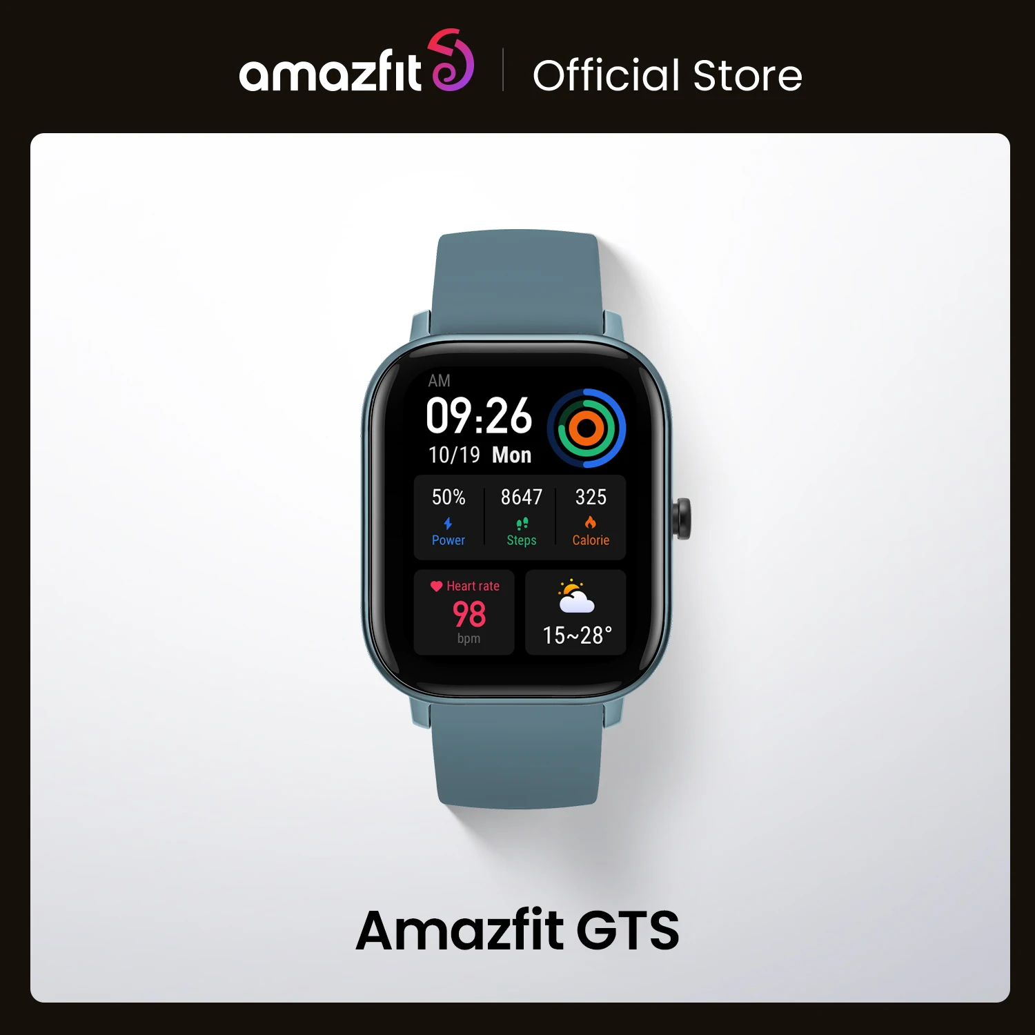 In Stock Global Version Amazfit Gts Smart Watch 5atm Waterproof Swimming Smartwatch 14 Days