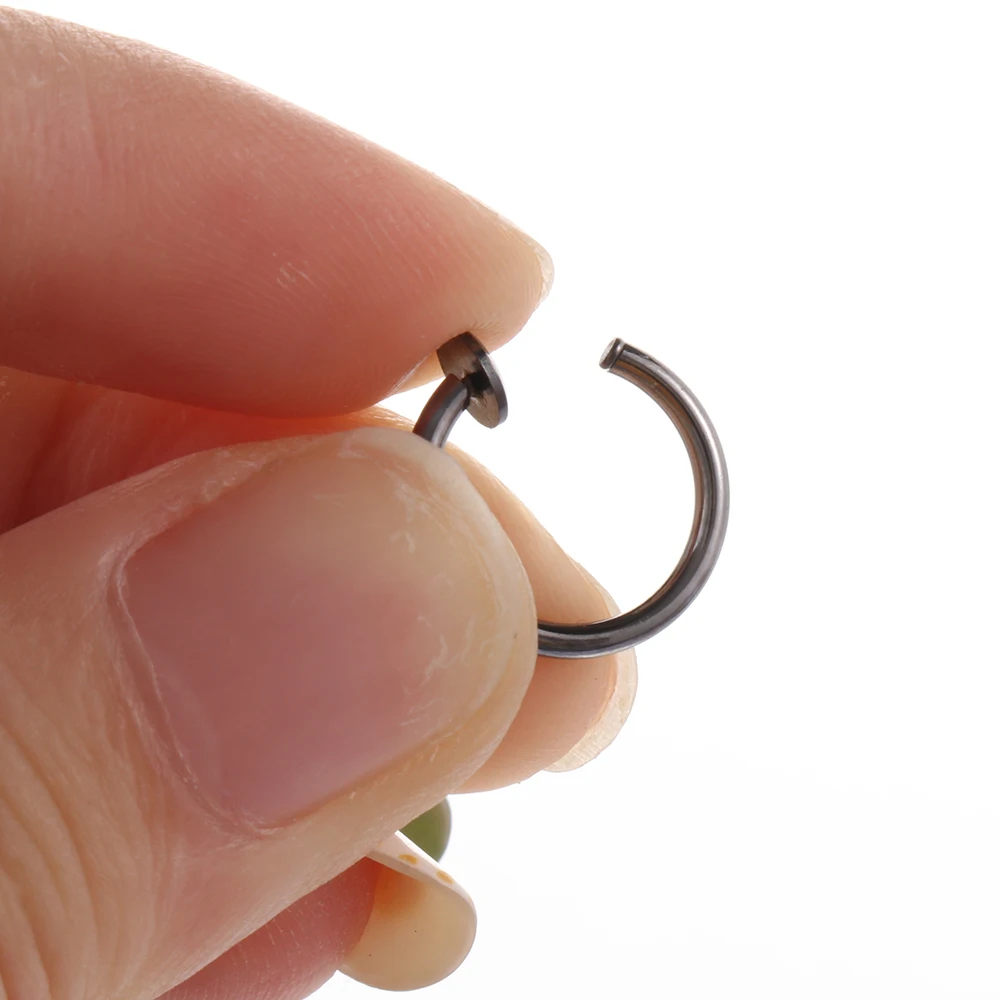 Кольцо для носа унисекс 2 шт. кольцо губ ушей без пирсинга|Серьги-клипсы| |