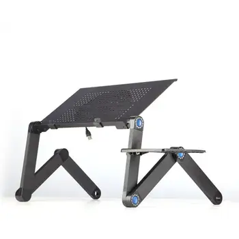 

Aluminium Alloy Laptop Desk Folding Portable Laptop Table Notebook Desk Table Stand Bed Sofa Desk Tray Book Holder