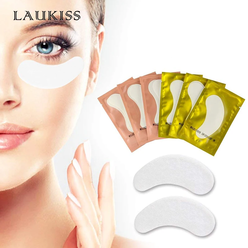 Laukiss 50/100/200 Pairs Eyelash Pad Gel Patch Grafting Eyelashes Lint free Under Eye Patches For Eyelash Extension Makeup Tools eyelash patches eyelash patch eyelash extension tape eyelash pads eyelash accessories eyelash extension supplies