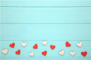 

Vinyl Custom Valentine day Photography Backdrops Prop Floral Rose heart theme Photo Studio Background T191216-07
