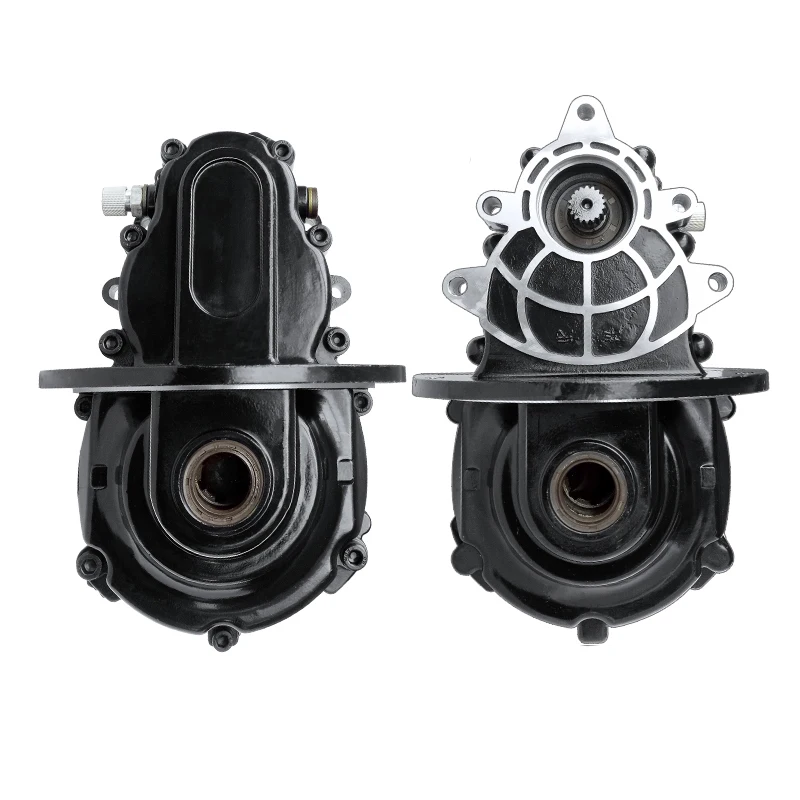 Electric tricycle differential gear pack assembly, integrated high-power reduction gearbox