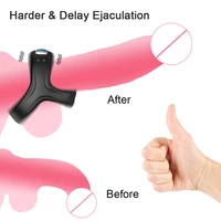 10 geschwindigkeiten Männlichen Penis Vibrierende Cock Ring Vibrator Sex Spielzeug Für Männer Paar Cockring Hemmende Ejakulation Verzögerung Männer der Masturbator 3