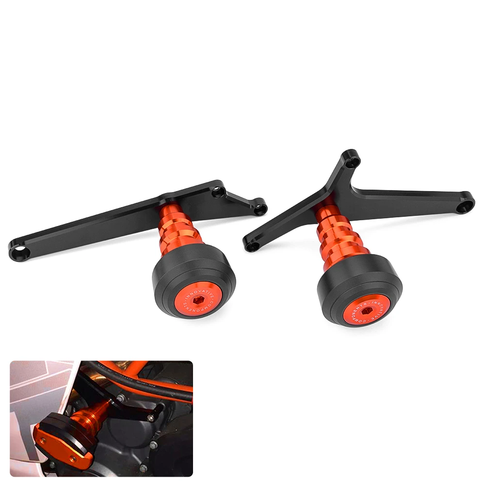 

Motorcycle CNC Aluminum Frame Sliders Crash Protector For KTM RC390 RC 390 2014-2017 Left and Right Falling Protection Frame