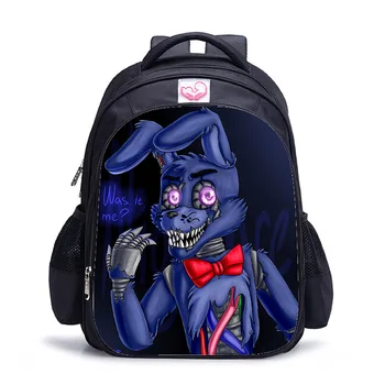 

16 Inch Cartoon Five Night At Freddy Backpack Kids FNAF Bonnie Fazbear School Bags for Teenager Boys Bagpacks Children Bookbag