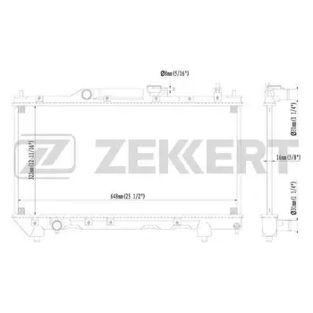 

Radiator cooling. Dv. Toyota Avensis (T220) 97 ZEKKERT mk-1109