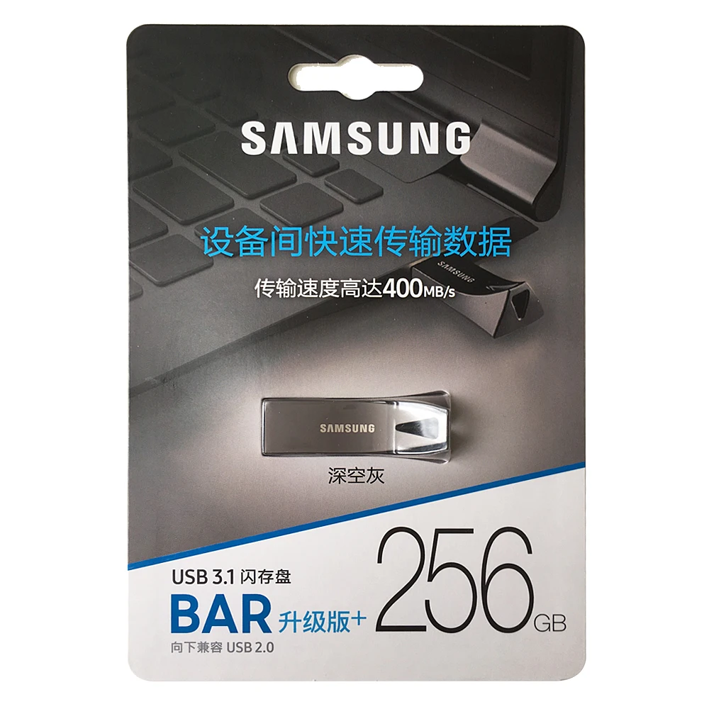 Samsung-bar Plus Usb 3.1 Pen Drive Pen Drive de Metal Mini Memory Stick Memory Stick Dispositivo de Armazenamento Disco u 64gb 128gb 256gb - Imagem 3