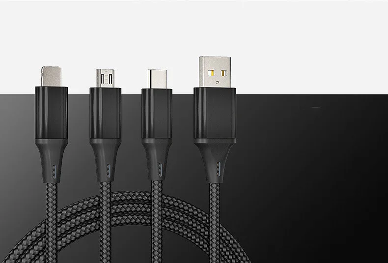 Быстрая зарядка triad type-C Micro USB кабель зарядное устройство для Iphone 7 samsung s7 millet многофункциональные данные Redmi Note 5 Pro