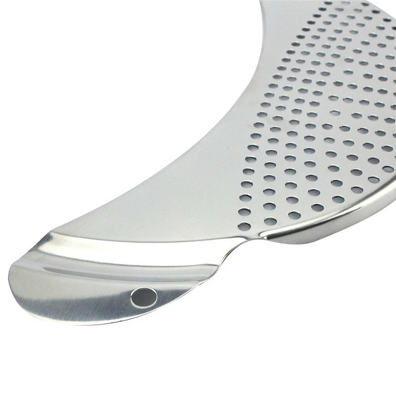 ProfessionalStainless Steel Moon Shaped Pan Pot Strainer Pasta Strainer Kitchen Sieves Colander Drainer Easy Draining For Spaghe