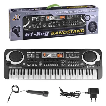

Girls Birthday Gift Keys with Microphone Keyboard Toys Wholesale Children's Imitation Musical Instruments Music Pian